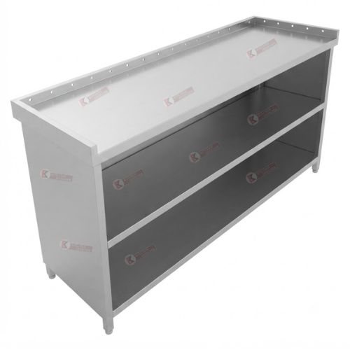 Working Counter With 2 Under Shelves