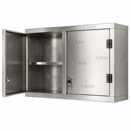 Wall Hanging Cabinet With 2 Under Shelves