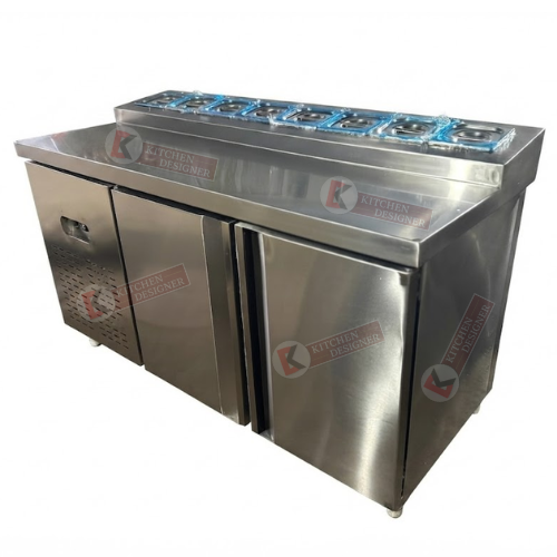 Pizza Make Line Refrigerator – Double Line GN Pan